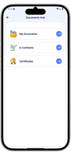 Document management system E Documents Software Documents Hub view