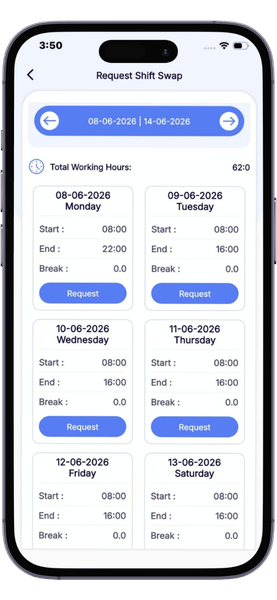 iRota module for shift planning and staff scheduling